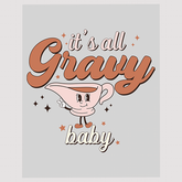 Fun Gravy Boat Character DTF Transfer - Whimsical Thanksgiving Design